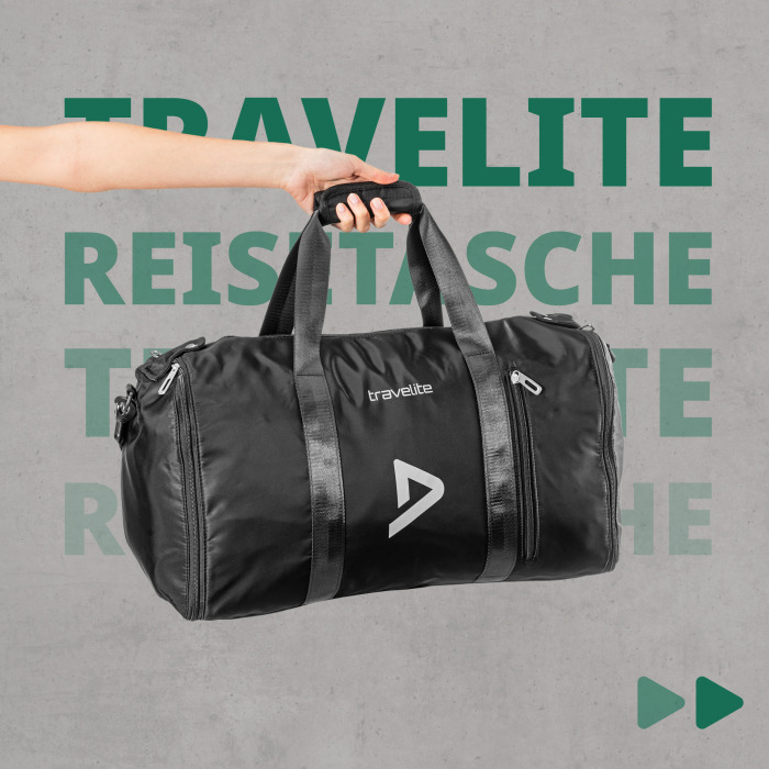 Kleidersack & Reisetasche in schwarz