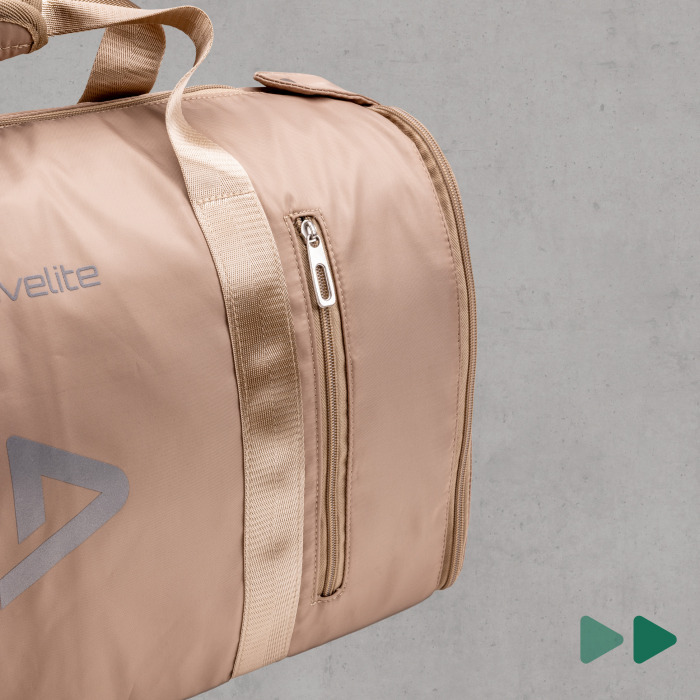 Kleidersack & Reisetasche in beige