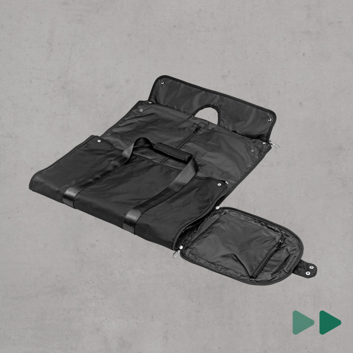 Kleidersack & Reisetasche in schwarz